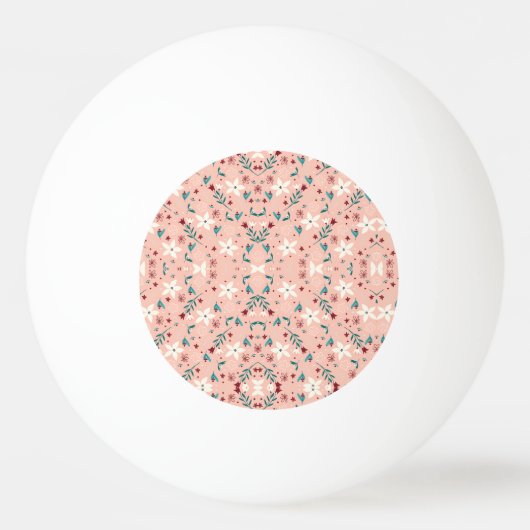 Moderne bloemige schattig pingpongbal (Voorkant)