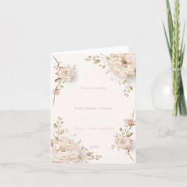 Moderne bloemige uitnodigingskaart Elegante botani
