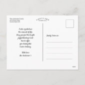 Moderne bloemige Waterverf Happy Easter Bunny Feestdagenkaart (Achterkant)