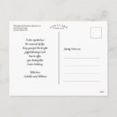 Moderne bloemige Waterverf Happy Easter Bunny Feestdagenkaart (Achterkant)