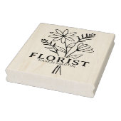Moderne Bloemist Bedrijf Custom Large Rubberstempel (Stempel)