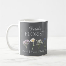 Moderne bloemist boutique bedrijfsbranding 