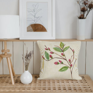 Moderne Bloemknoppen Kussen