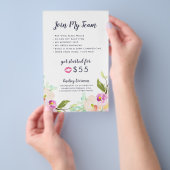 Moderne bloemlipproductdistributeur Promotioneel Flyer (Hand)