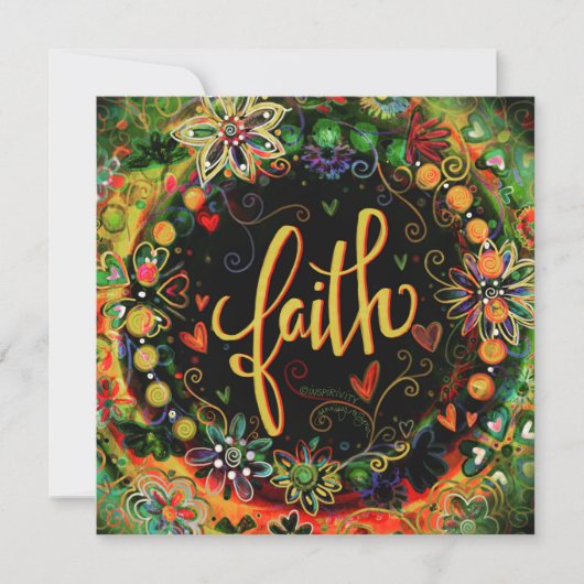  moderne bloemmoed bedankkaart (Voorkant)