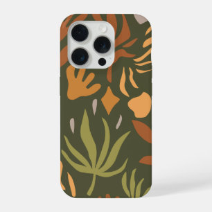 Moderne bloemrijke abstracte  iPhone 15 pro case