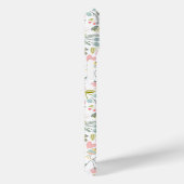 Moderne bloemrijke chic roze monogram geinitialise Case-Mate iPhone case (Achterkant / Rechts)