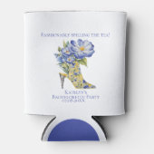 Moderne Bloemrijke Chinoiserie Hoge Hak Bacheloret Blikjeskoeler (Voorkant)