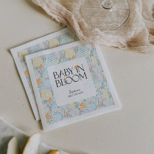 Moderne bloemrijke kleurrijke Baby in bloei Baby s Servet