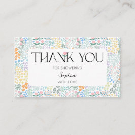 Moderne bloemrijke kleurrijke Baby in bloei Baby s Visitekaartje