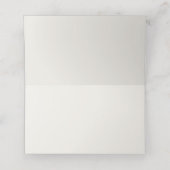 Moderne Bloemrijke Kleurrijke Vlinders Bruidsfeest Plaatskaartje (Binnenkant ongevouwen)