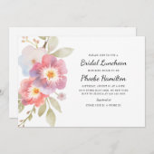 Moderne Bloemrijke Rustieke Botanische Bruidsuitno Kaart (Voorkant / Achterkant)