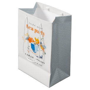 Moderne bloemtheekop bruidsshow thee fuif  medium cadeauzakje