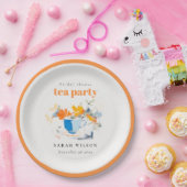 Moderne bloemtheekop bruidsshower theeparty  papieren bordje (Feest)