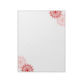 Moderne bloesems notitieblok (Linkerzijde)