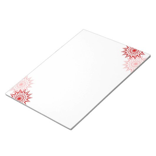 Moderne bloesems notitieblok (Schuin)