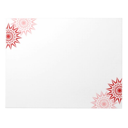 Moderne bloesems notitieblok (Voorkant)