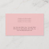 Moderne bloesems visitekaartje (Achterkant)