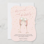 moderne bloesse eenvoudige pop , knul champagne kaart (Voorkant)