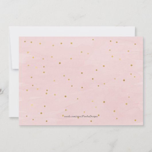 moderne bloesse eenvoudige pop , knul champagne kaart (Achterkant)