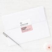 Moderne blokjes roze katoenachtig Snoep - Zonnekka Vierkante Sticker (Envelop)