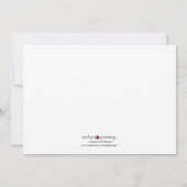 Moderne Blokken Afstuderen Uitnodiging - rood (Achterkant)