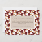 Moderne Blokken bladeren Thanksgiving 3 Foto Feestdagenkaart (Achterkant)