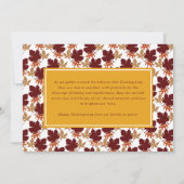 Moderne Blokken bladeren Thanksgiving 3 Foto Feestdagenkaart (Achterkant)