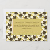 Moderne Blokken bladeren Thanksgiving 3 Foto Feestdagenkaart (Achterkant)