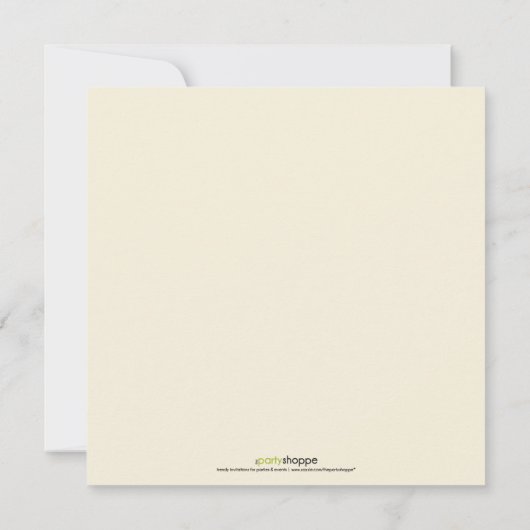 Moderne Blokken Grote Openingsuitnodiging (blauw) Aankondiging (Achterkant)