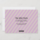 Moderne blokken in mauve afstudeerverslag aankondiging (Achterkant)