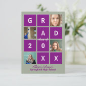 Moderne Blokletters & Foto - 3X5 Grad Kaart (Staand voorkant)