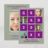 Moderne Blokletters & Foto - 3X5 Grad Kaart (Voorkant / Achterkant)