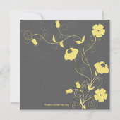 Moderne Bloom floral Bridal Shower Invitations Kaart (Achterkant)