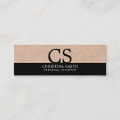 Moderne, blote zwart-witafdrukken - Schone B&W-typ Mini Visitekaartje (Voorkant)