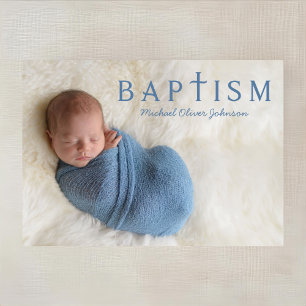Moderne Blue Boy Fotodoop Kaart