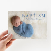 Moderne Blue Boy Fotodoop Kaart