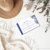 Moderne Blue Floral Display douchewand Kaart