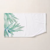 Moderne Blue Ocean Planten Waterverf Bad Handdoek (Handdoek)