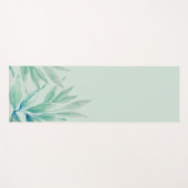 Moderne Blue Ocean Planten Waterverf Yogamat (Voorkant (horizontaal))