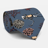 Moderne Blue Skeleton Scuba Divers stropdas (Opgerold)