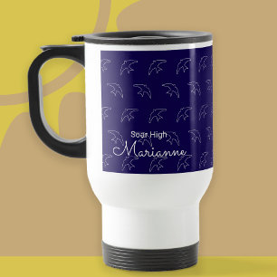 Moderne Blue Swallow Pattern Mok