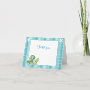 Moderne Blue Turtle Bay Note Kaart Opmerking:
