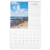 Moderne Blue Wave Fotografie Dankbaarheidskalender Kalender (Mar 2026)