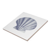 Moderne  Blue Zee Shell Tegeltje (Zijkant)