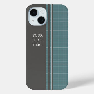 Moderne Blueprint Grid iPhone Hoesje IPC01