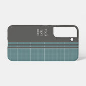 Moderne Blueprint Grid Phone Case PC01 Samsung Galaxy Hoesje (Achterkant horizontaal)