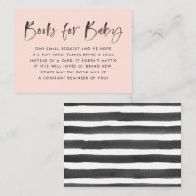 Moderne Blush Baby Shower Boekverzoek