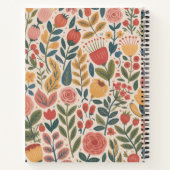 Moderne Blush Bloem Notitieboek (Achterkant)