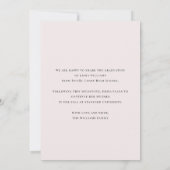 Moderne Blush Boog Afstudeer Uitnodiging (Achterkant)